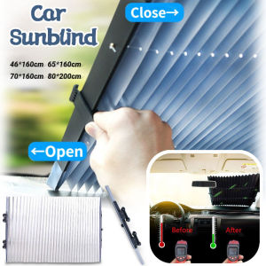 Car Sunblind Car Front Windshield Insulation Board Car Automatically Extendable Sunscreen Blocker