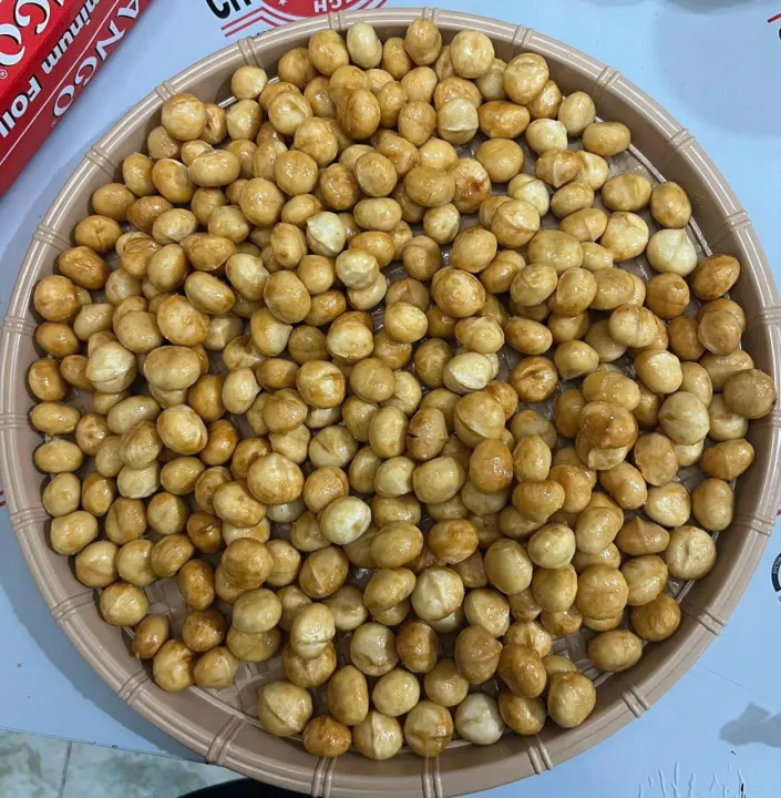 Macca nướng mật ong, nhân hạt macca sấy mật ong thơm ngon 500g