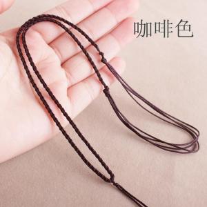 สร้อยคอทองแดงทำมือสี่เส้น เครื่องประดับแฟชั่น เครื่องประดับสากล โซ่หยดน้ำเพชร จี้หยดน้ำเพชร สีแดงดำ เครื่องประดับแฟชั่น