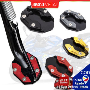 SEAMETAL Universal Scooter Motorcycle Bike Kickstand Extender Foot Side Stand Extension Pad Support Plate Anti-skid
