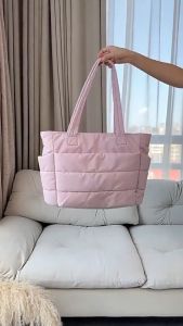 【Spot COD】Hot Selling Travel Tote Bag for Women Waterproof Lightweight Puffy Shoulder Bag with Compartments