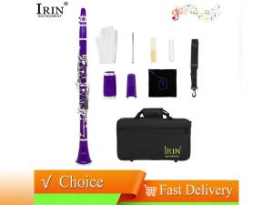 IRIN | IRIN Clarinet 17 Key Bb Tone Adjusting Tube ABS Clarinet Woodwind Instrument with Cloth Box Screwdriver for Clarinet Accessories