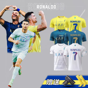 Cristiano Ronaldo Saudi Riyadh Victory 7 Football Kit Mens Training Uniform Short Sleeve Home Stadium Jersey Shorts Pants