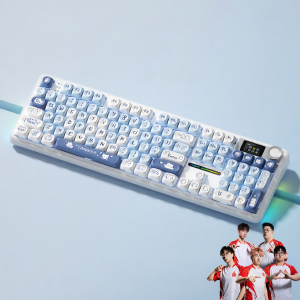 AULA | F108/F108pro Side-etched Gradient Customizable Tri-mode RGB Mechanical Keyboard F108pro