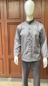 Baju Pria Dewasa Koko ABRAAR Baju Muslim Kekinian Bahan Toyobo Simpel Lengan Panjang Size M-5XL