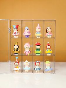 Pop Mart Doll Display Box Storage Transparent Dust Proof Water proof Divider Wall Mount 手办泡泡玛特盲盒玩偶防尘展示架盒子女