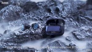 【Connected to Two Phones Simultaneously】HOCO EQ20 TWS Wireless Bluetooth Headset ANC+ENC Noise Reduction Bluetooth Headphones With Mic In-ear Mini Earphones For All Smartphones Universal