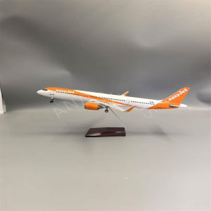 Model Aircraft A321 Easyjet Airways Diecast Resin 47CM Plane Model W Base Wheel Landing Gear for Toys Boys Kids Collectible