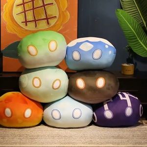 【Ready stock】Genshin Impact Slime Theme Cute Plush Dolls Dango Throw Pillow Toys Cartoon Gift
