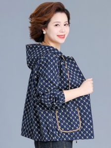 Áo Khoác Ngắn Có Mũ Trùm Đầu Thời Trang Romon Dành Cho Phụ Nữ Trung Niên Cỡ Nhỏ Áo Khoác Ngoài Thường Ngày Bằng Cotton Dành Cho Phụ Nữ Lớn Tuổi