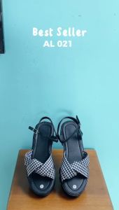 GEVANI FASHION - WEDGES TALI WANITA HAK FLAT 5 CM PITA AL 021