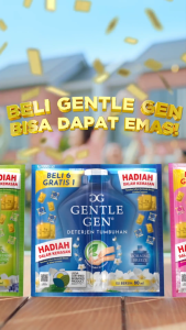 GENTLE GEN ANTI BAU KERINGAT MINT BOMB Detergen Cair Renceng isi 14 Sachet