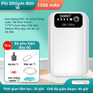 Bơm Oxy Di Động Sạc Điện