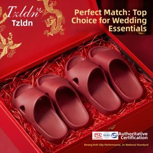 TZLDN | Wedding Slipper Pairs for Newlyweds Non-slip