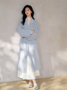 Cashmere Wool Double-Faced Coat