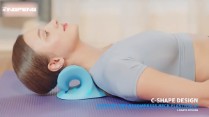 Ergonomic Neck Shoulder Traction Pillow Chiropractic Stretcher for Muscle Fatigue Relief Portable Bantal Urut💆