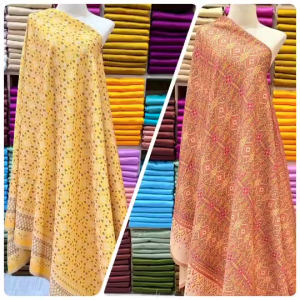 ไหม 3 ตะกอทอลายด้วยเครื่อง ส่งฟรี!!! ทอแน่นเสมอกันทั้งผืน สีไม่ตกไม่หดไม่ย้วย รับประกันคุณภาพ