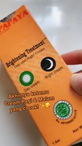 Mamaya Brightening Treatment Day & Night Cream BPOM Resmi Bersertifikasi Halal 40gr