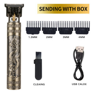 USB elektrik rambut memotong mesin boleh dicas semula baru rambut Clipper lelaki pencukur Trimmer untuk lelaki Barber profesional janggut Trimmer