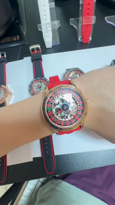 CQ359 New trendy and fashionable mens watches authentic gambling disc turntable watches night light mens watches fully automatic mechanical watches