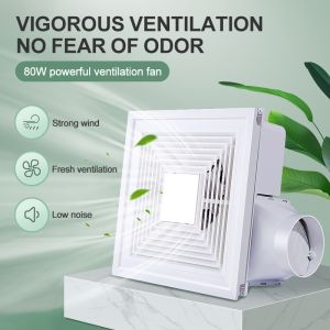 Exhaust Fan Plafon 12inch / 10inch / 8 Inch Exhaust Fan Dapur / Exhaust Fan Dinding Rumah Toilet Dapur Restoran