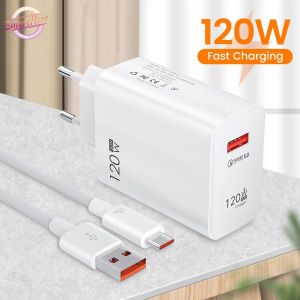 ที่ชาร์จเครื่องชาร์จ USB เร็ว120วัตต์7A สายข้อมูลโทรศัพท์มือถือ EU US UK 5.0แท่นชาร์จผนังอะแดปเตอร์ชาร์จโทรศัพท์มือถือสำหรับโทรศัพท์