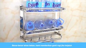 Rak Handuk Kamar Mandi Rak Dinding Serbaguna Rak Handuk Stainless Gantung Rak Kamar Mandi Dinding Rak Bumbu Dapur