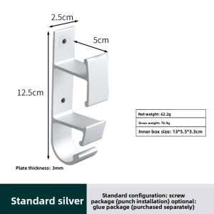 Black Basin Hook Wall Mount Robe Hook Washbasin Hanger For Baby Bathtub Bathroom Basin Rack Kitchen Lid Hook Coat Hook 3 Hooks