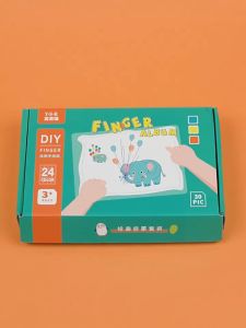 Washable Finger Paint for Kids Non Toxic Paint for Toddlers Washable - Finger Paint Paper for Painting Kids Washable Painting SetKids Gift