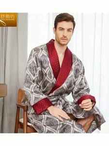 Silk Long Robe for Men