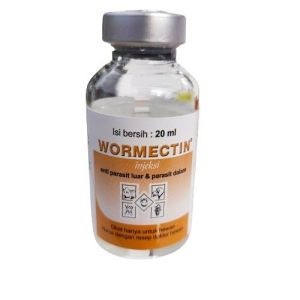 WORMECTIN 2Ml / WORMECTIN 5ml / WORMECTIN 20 ml - Obat gatal gatal Gudik Kutu Caplax parasit kambing