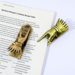 Vintage HP Finger  Metal Paper Clip，Traveler Journal Bookmark Clip Brass Journal Clip Special Gift for Friends & Classmates
