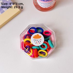 Candy Colored Hair Ties for Women Adult Elastic Hair Bands Sweet Non-Damaging Korean Style Fashionable Hair Bands