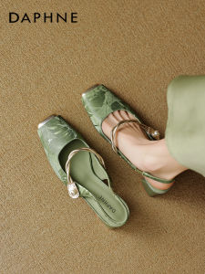 Daphne | New Chinese Style High Heels Womens Mint Green Breathable Summer Sandals