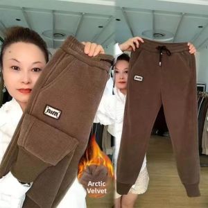 QIAOXIZI | Warm and Thick Winter Casual Pants High Waist Loose Fit