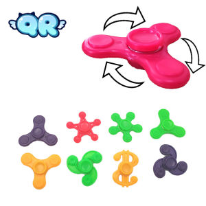 10Pcs Mini FigetS Hand Spinner For Children Anti Stress Focus Gyro Finger Gyroscope Funny Leaf Toys Kids Gift Fingertips Toy