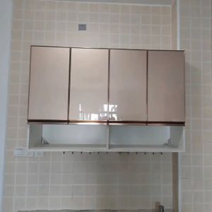 Kitchen wall mounted cabinet wall mounted cabinet wall mounted storage cabinet aluminum door panel