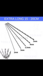 Mata bor HSS kayu besi 3.5mm panjang 15cm