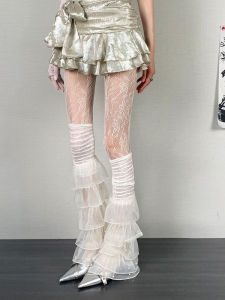 Bokior หวาน Cool สีขาว ดอกไม้ฮาราจูกุ เด็กผู้หญิง Y2K Millennium Retro Floral Light สไตล์พังค์ ผู้หญิง ฤดูหนาว ชุดผ้าพันคอหมวกถัก