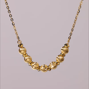 CHOW SANG SANG 999 24K Solid Gold Daily Essense Beaded Necklace for Women Size 47cm 95481N Price-by-Weight 3.74g Gold