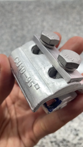 พีจีแคล้มป์ไบเมลทอล 2สกรู (PG.Clamp Bimetal) เชื่อมต่อสายไฟอลูมิเนียม-ทองแดง CAPG 2สกรู