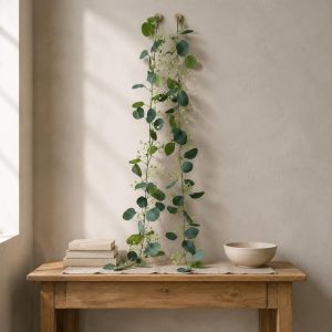 Simulated Wall-Mounted Green Rattan Wedding Home Rose Vine Outdoor Dining Table Decoration Simulated Rattan