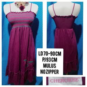 DRESS OL KAOS STRETCH UNGU(CHEROKEE) 492