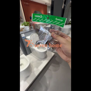 Seven House ก๊อกน้ำสีเงินเงา แบบคันเดียว ไม่เป็นสนิม  แรงดันน้ำดี (เหมาะสำหรับห้องครัว/ห้องน้ำ)