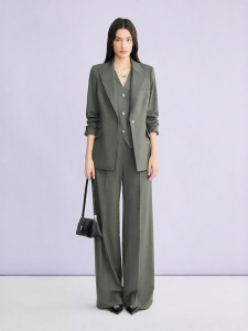 Light Business Style Triacetate Wool Blend Suit Jacket