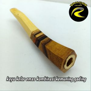 pipa rokok once kayu nogosari kelor hitam liwung macan kemuning gading kelor emas varian 10cm M235