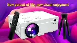 HD 1080 Mini Portable Home Projector Home Theater 3D Mobile Phone Mirascreen Wifi Projector 10000 Lumens