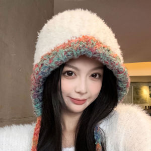 Hearing Protection Women s Plush Knitted Hat Thickened Warm Ear Protective Autumn Winter Versatile for Daily Indoor and Outdoor