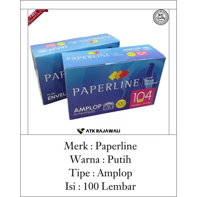 Amplop Putih Paperline 104 Ukuran Kecil | Amplop Peperline | Amplop Putih 1 pack 100 Lembar