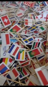 600 PC-CAKE TOPPER -TUSUK GIGI BENDERA MERAH PUTIH/INDONESIA- - Hiasan kue/makanan